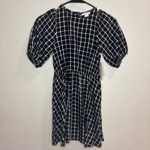 NWT Nordstrom Black and White Checkered Dress